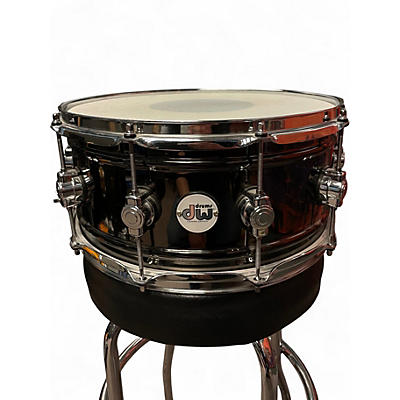 Used DW 6.5X14 Design Series Snare BLACK NICKEL OVER BRASS Drum