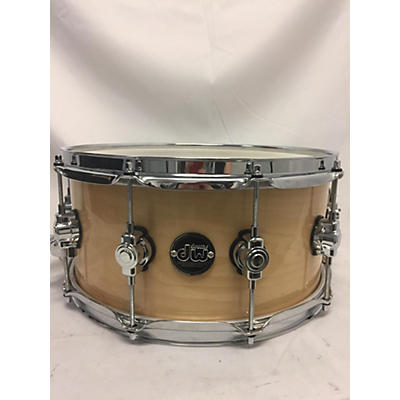 DW Used DW 6.5X14 Performance Series Snare Drum Drum Natural