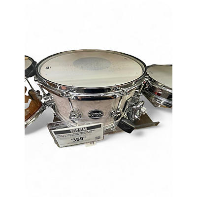 Used DW 6.5X14 Performance Series Snare White Marine Pearl Drum