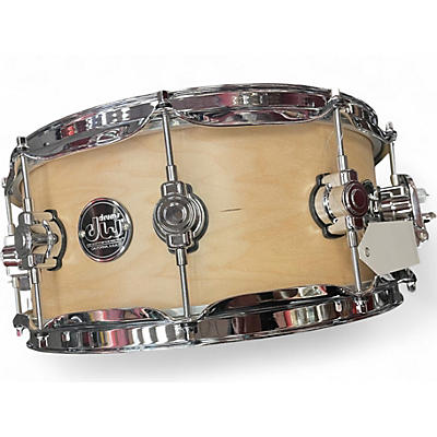 Used DW 6.5X14 Performance Series Snare natural satin oil Drum