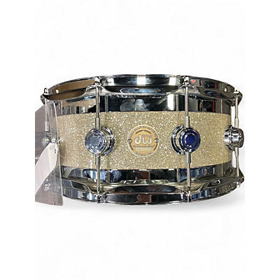 Used DW 6X13 Edge Series Snare BROKEN GLASS Drum