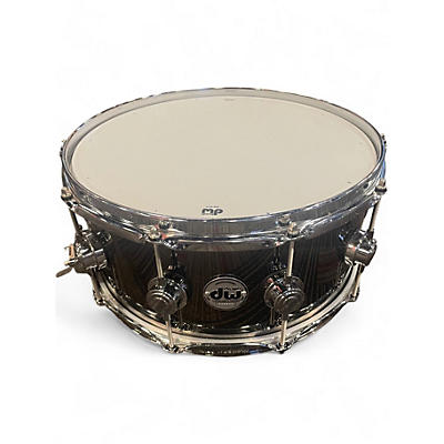 Used DW 6X14 Collector's Series Snare BLACK  Drum