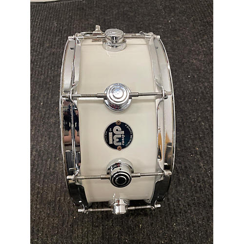 DW Used DW 6X14 Collector's Series Snare Drum White White 13