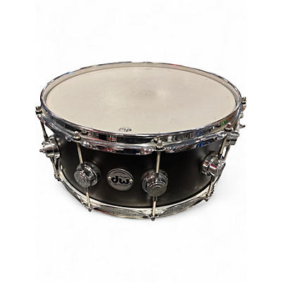 Used DW 6X14 Collector's Series Snare Satin Black Drum
