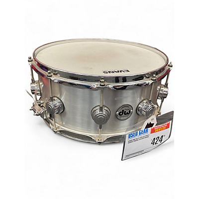 Used DW 6X14 Collector's Series Snare Silver Drum