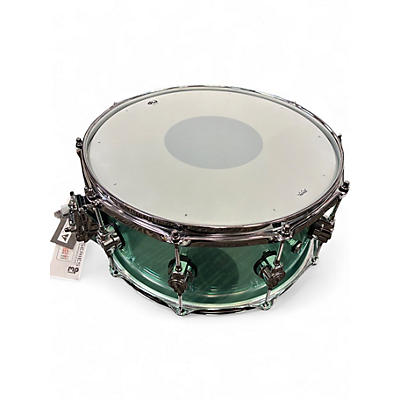 Used DW 6X14 Design Series Acrylic Snare Blue Drum