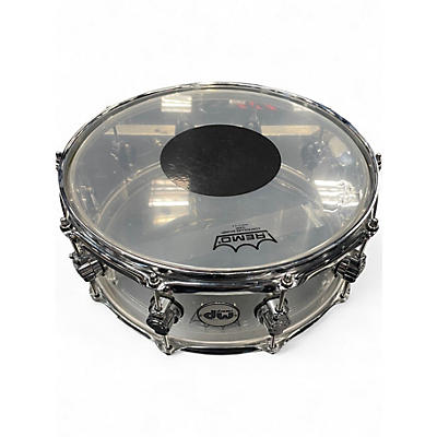 Used DW 6X14 Design Series Acrylic Snare Clear Drum