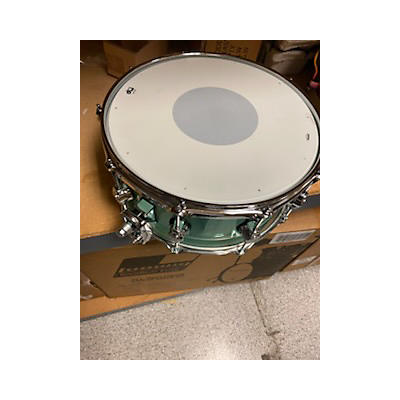 DW Used DW 6X14 Design Series Acrylic Snare Drum Sea Glass