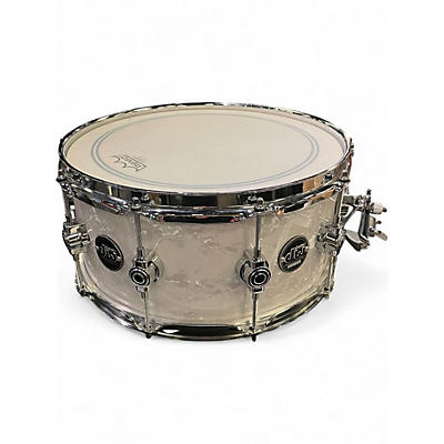 Used DW 6X14 Performance Series Snare Pearl White Drum