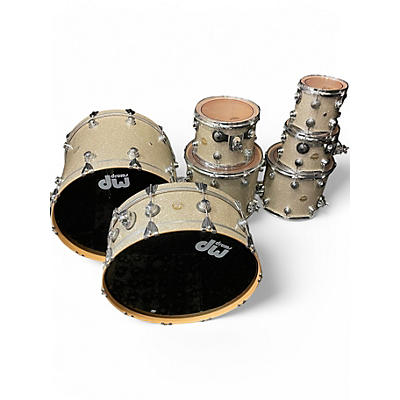 Used DW 7 Piece Collector's Series Broken Glass Drum Kit