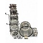 Used DW 7 Piece Design Series Acrylic Clear Drum Kit Clear