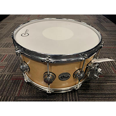 DW Used DW 7.5X14 Collector Series Standard Maple Drum Natural