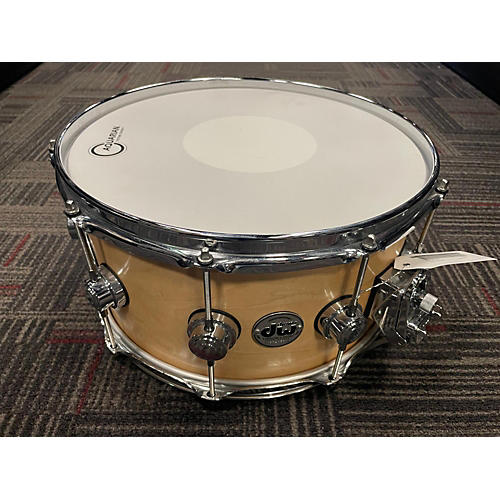 DW Used DW 7.5X14 Collector Series Standard Maple Drum Natural Natural 132