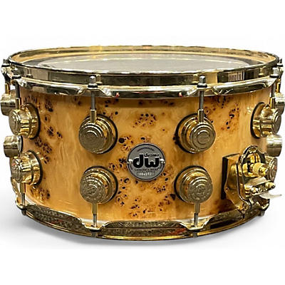 Used DW 7X14 Collector's Series Exotic Snare Mapa Burl Drum