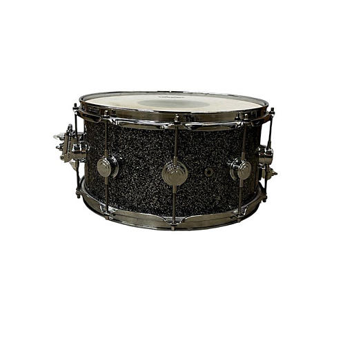 DW Used DW 7X14 Collector's Series Maple Standard Snare Drum Black Galaxy Black Galaxy 17