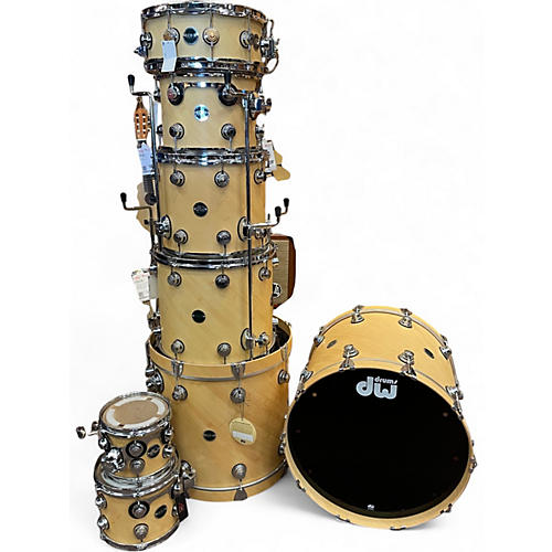 Used DW 8 Piece ECO X  Natural Drum Kit Natural