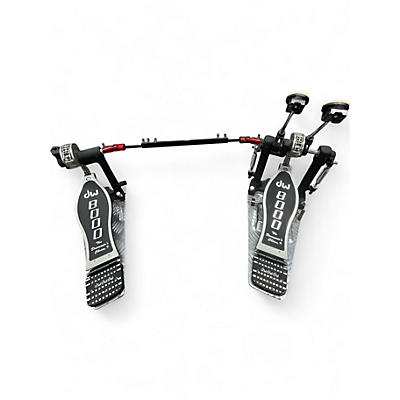 Used DW 8000 SERIES DOUBLE PEDAL Double Bass Drum Pedal