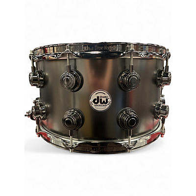 Used DW 8X14 Collector's Series Snare Satin Black Over Brass Drum