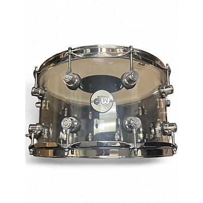 Used DW 8X14 Design Series Acrylic Snare Clear Drum