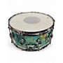 Used DW 8X14 Design Series Acrylic Snare Trans Green Drum Trans Green 18