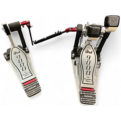 Used DW 9000 Series Double Double Bass Drum Pedal