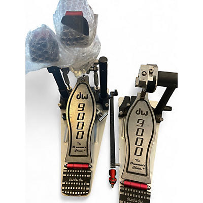 Used DW 9000 Series Double Double Bass Drum Pedal