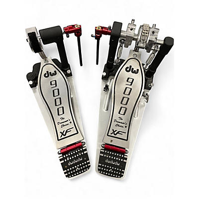 Used DW 9000 Series Double Double Bass Drum Pedal