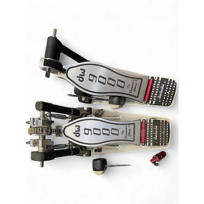 Used DW 9000 Series Double Double Bass Drum Pedal