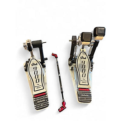 Used DW 9000 Series Double Double Bass Drum Pedal