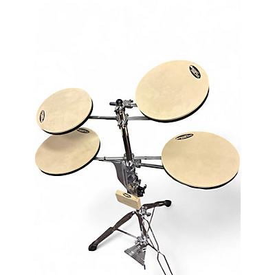 Used DW Multiple Go Anywhere practice set Silver Drum