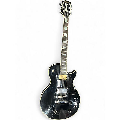 Used D'agostino 1970s LP Style MIJ Black Solid Body Electric Guitar Black