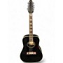 Used Dagostino D6512BE Black 12 String Acoustic Electric Guitar Black