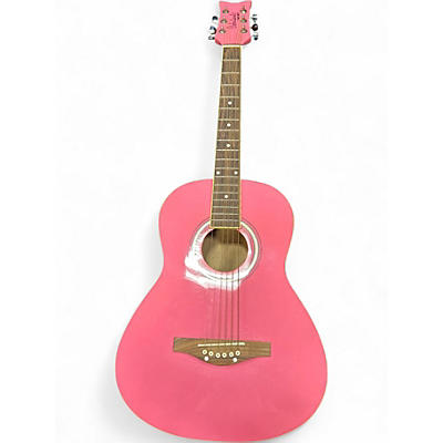 Used Daisy Rock Debutante Butterfly Short Scale Pink Electric Guitar