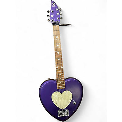 Used Daisy Rock Debutante Heartbreaker Short Scale METALLIC PURPLE Electric Guitar