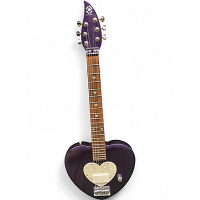 Used Daisy Rock Debutante Heartbreaker Short Scale Purple Electric Guitar
