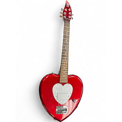 Used Daisy Rock Debutante Heartbreaker Short Scale Red Electric Guitar