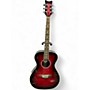 Used Daisy Rock Pixie Concert 6222 Candy Red Burst Acoustic Electric Guitar Candy Red Burst