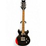 Used Daisy Rock Retro H Black and Red Hollow Body Electric Guitar Black and Red