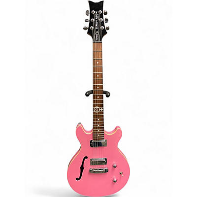 Used Daisy Rock Retro-H Pink Hollow Body Electric Guitar