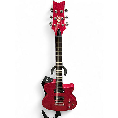 Used Daisy Rock Rock Candy Classic PINK SPARKLE Solid Body Electric Guitar PINK SPARKLE