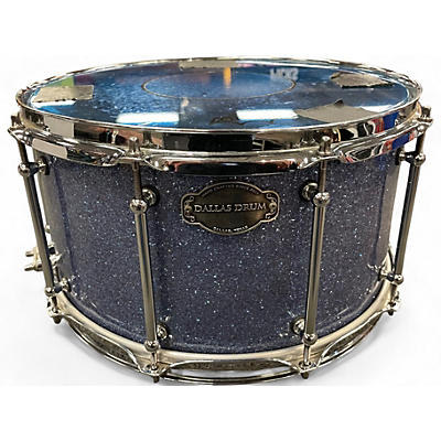Used Dallas Drum 14in Hand Crafted Snare Blue Sparkle Drum