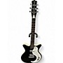 Used Dan Electro NOS+ Black and White Solid Body Electric Guitar Black and White