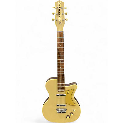 Used Dan Electro U2 Cream Solid Body Electric Guitar