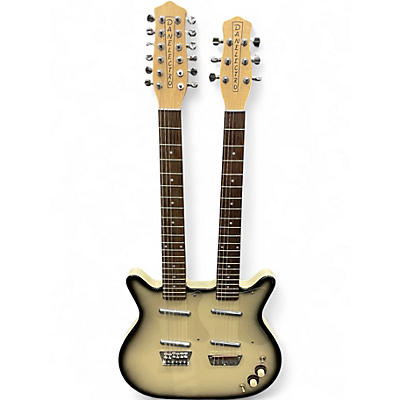 Used Danelectro 12/6 Doubleneck BURST Hollow Body Electric Guitar
