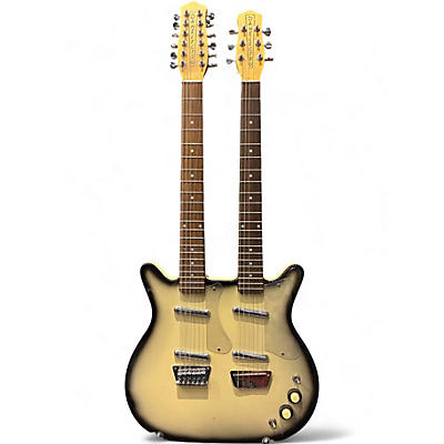 Used Danelectro 12/6 Doubleneck Vintage White Hollow Body Electric Guitar