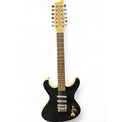 Used Danelectro 12 STRING 3 PICKUP Black Solid Body Electric Guitar