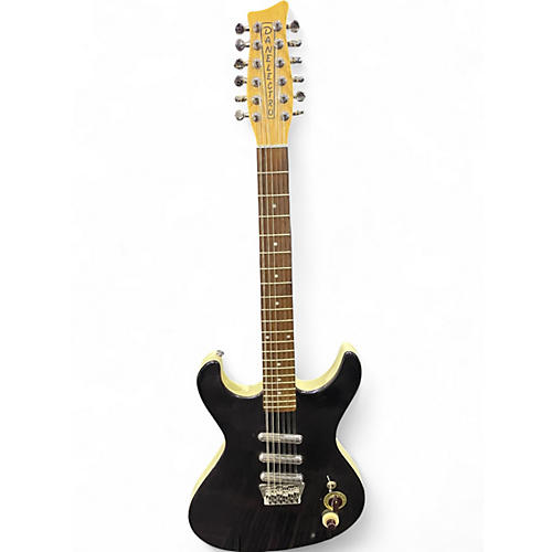 Used Danelectro 12 STRING 3 PICKUP Black Solid Body Electric Guitar Black