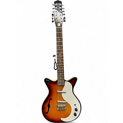 Used Danelectro 12 STRING SEMI Tobacco Hollow Body Electric Guitar