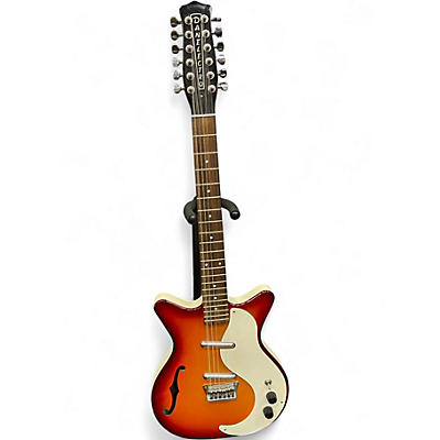 Used Danelectro 12SDC 12-String 2 Color Sunburst Solid Body Electric Guitar