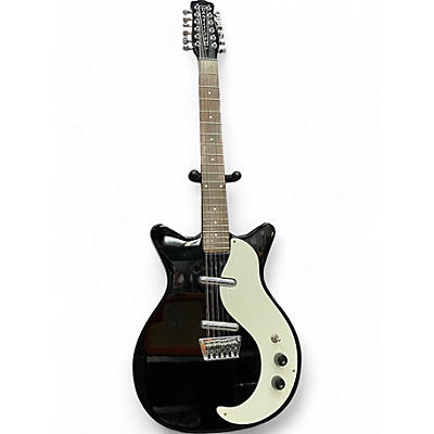 Danelectro Used Danelectro 12SDC 12-String Black and White Solid Body Electric Guitar